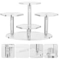 thumbnail image 4 of MasteelfCA 1Pc Clear Figurine Models Display Rack Acrylic Jewelry Riser Type Rack (4 Tier), 4 of 8