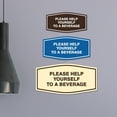 thumbnail image 2 of Fancy Please Help Yourself To A Beverage Sign (Black Gold) - Medium, 2 of 5