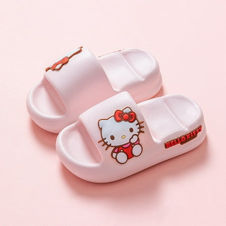 

Kawaii Sanrio Hello Kitty My Melody Cinnamoroll Slippers Child Summer Sandals Anti-Slip Flip Flop Anime Figure Festival Gift