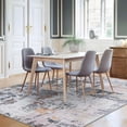 thumbnail image 5 of Washable 8x10 Modern Abstract Rug Ultra-Thin Non-Slip Stain-Resistant Contemporary Large Carpet Dining Room Multi-Color, 5 of 7