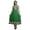 Green, variant on Green Floral Printed Women Designer Mandarin Collar Anarkali Dress Indian Ethnic Kurta Small