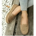 thumbnail image 4 of Vedolay Ladies Casual Shoes Women's Slip On Platform Loafers Summer New Casual Soft Sole Comfortable Shoes,Gray 8.5, 4 of 5