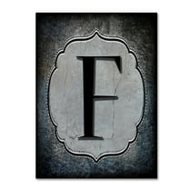 Trademark Fine Art 'Letter F' Canvas Art by LightBoxJournal
