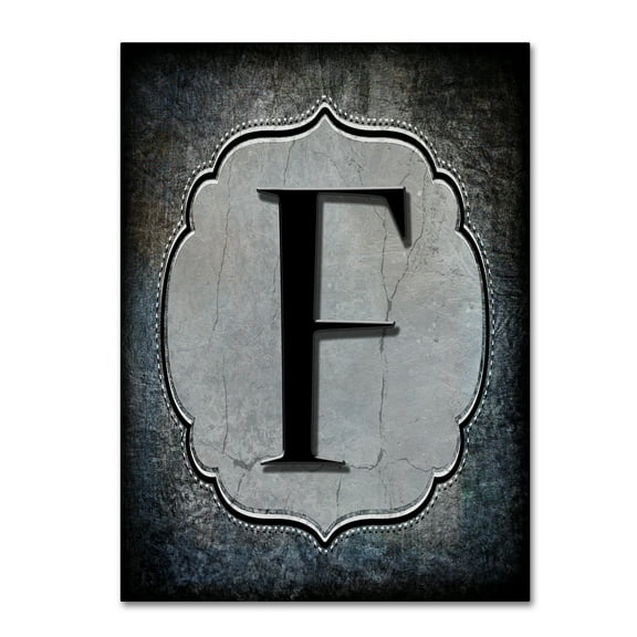 Trademark Fine Art 'Letter F' Canvas Art by LightBoxJournal