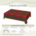 thumbnail image 6 of Rectangle Table Cloth, Sinclair Scottish Plaid Printed Tartan Resistant Washable Tablecloth Decorative Table Cover for Dining, Indoor and Outdoor, 6 of 6