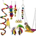 thumbnail image 1 of 7PCS Combination Parrot Toy Bird Articles Parrot Bite Toy Bird Toys, 1 of 6