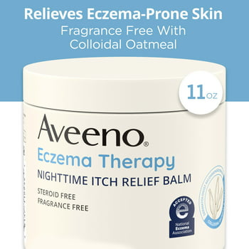 Aveeno Eczema Therapy Nighttime Itch  Balm, Fragrance-free 11 oz