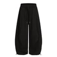 thumbnail image 3 of lnmuld Girls Wide Leg Sweatpants with Los Angeles Graphic and Pockets Black,8-9 Years, 3 of 5