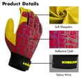 thumbnail image 4 of FEISHDEK Gardening Gloves for Women and Men, Touchscreen Sheepskin Leather Garden Work Gloves, Flexible & Breathable Yard Working Gloves (Small,Rde), 4 of 7