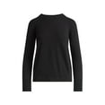 thumbnail image 5 of Free Assembly Women's and Women's Plus Cozy Yarn Crewneck Sweater with Long Sleeves. Lightweight, Sizes XS-4X, 5 of 6