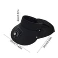 thumbnail image 2 of Sombrero para el sol de ala ancha con ventilador de carga USB | Protección ajustable para el cuello | Sombrero de playa de ciclismo para viajes al aire libre | Súper silencioso, viento potente, 2 of 5