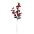 thumbnail image 3 of (2 pack) Mainstays Indoor Artificial Flower Magnolia Branch, Fuchsia Color, Assembled Height 49", 3 of 10