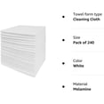 thumbnail image 5 of Tricol Clean Professional Microfiber Cleaning Cloth 240 Value Pack white, 5 of 5