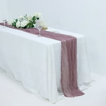 Efavormart 10FT Violet Amethyst Cheesecloth Table Runner, Gauze Fabric Boho Wedding Arbor Decor