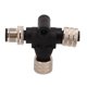 thumbnail image 4 of Cable troncal con conector en T, fusible 3A, rosca M12 de 5 pines, 1m de largo, resistente al agua IP67 para red NMEA 2000, 4 of 8