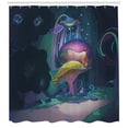 thumbnail image 3 of Ambesonne Mushrooom Shower Curtain, Big Plant, 69"Wx75"L, Multicolor, 3 of 3