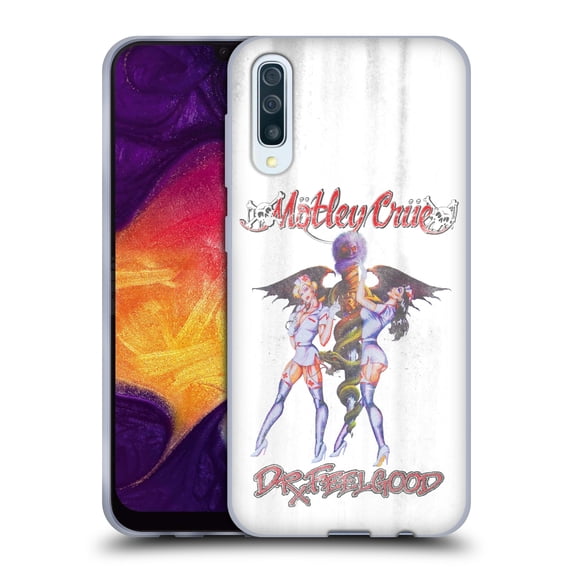 Head Case Designs Officially Licensed Motley Crue Key Art Dr. Feelgood Vintage Soft Gel Case Compatible with Samsung Galaxy A50/A30s (2019)