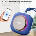 thumbnail image 5 of Lzobxe Portable Speaker Bluetooth 5.3 Wireless Audio Mini Camera Design LED Ambient Light Suction Cup Adsorption Surround Sound Quality Bluetooth Audio, 5 of 8