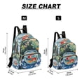 thumbnail image 2 of FORMRS Mini Backpack Purse for Women Quilted Travel Daypack Casual Shoulder Bag, Red Goldfish, 2 of 7