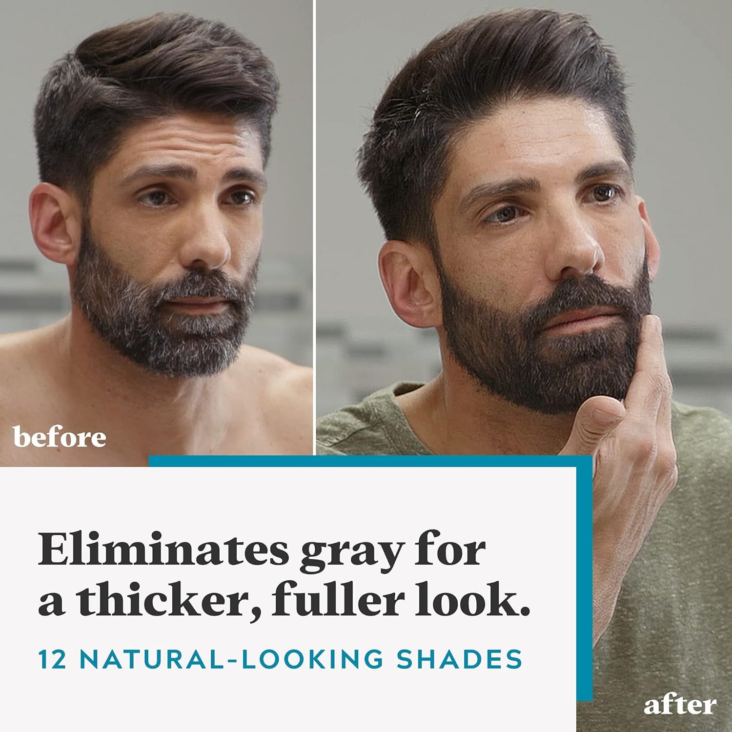 Just For Men Mustache & Beard, Beard Dye for Men with Brush Included for Easy Application, With Keratin Biotin Aloe and Coconut Oil for Healthy Facial Hair - Dark Brown M-45 Pack of 3