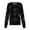 Black #22, variant on Womens Halloween Scrub Tops Bat Ghost Long Sleeve Funny Medical Uniform Candy Skeleton Spooky Button Down Medical Scrubs, XL