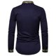 thumbnail image 4 of Camisa de blusa de manga larga bordada con botones casuales para hombres Pompotops oipoqjl30031, 4 of 4