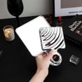 thumbnail image 2 of Square Hand Mirror Handheld Mirror with Handle Hand Mirror for Women (Electroplated Silver, 2 of 7