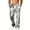 348#Gray, variant on Camo Wide Leg Jogger Pants for Men Baggy Elastic Drawstring Waist Outdoor Hunting Sweatpants with Side Pockets Gray 2XL