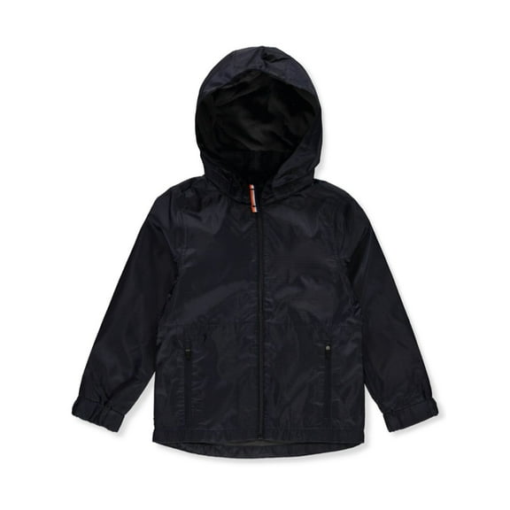 French Toast Boys' Removable Hood Nylon Jacket Color: navy Size: 10 - 12