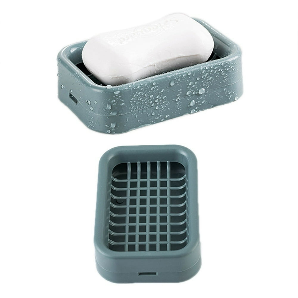 Fashion Drain Drain Soap Dish with Drain Plastic Double Layer Draining