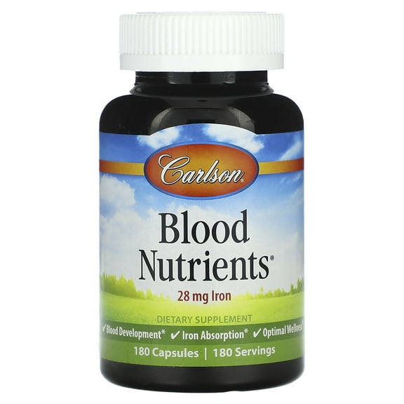 Carlson Blood Nutrients®, 180 Capsules