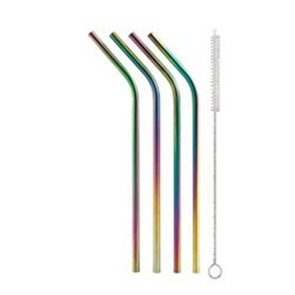 42005-2 Rainbow Drinking Straws - Set of 8