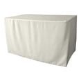 thumbnail image 1 of LA Linen TCpop-fit-48x24x30-WhiteP11 1.67 lbs Polyester Poplin Fitted Tablecloth, White, 1 of 4