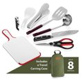 thumbnail image 1 of Convent Camping Utensils Outdoor Cooking Camping Accessories 8-Piece Kitchen Travel Cookware Set in Compact Portable Bag, 1 of 7