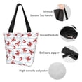 thumbnail image 4 of Haiem Cartoon Lobsters Pattern Shoulder Bag - Durable and Spacious Tote Bag,Versatile Shopping Bag, 4 of 7