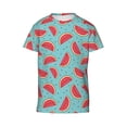 thumbnail image 4 of Wukai Watermelon Youth Unisex Short Sleeve T-Shirt for Boys, Girls, Teens, and Kids-X-Small, 4 of 7