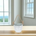 thumbnail image 5 of CIMAXIC Decorative Iron Hanging Flower Pot with Rope for Home Wall Plant Storage, 5 of 7