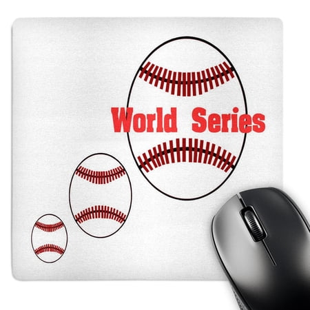 3dRose  3 Baseballs n World Series On 1  MousePad price history on PriceWatchPro