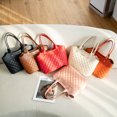thumbnail image 5 of Bolso grande con forma de rombo, de moda europea y americana, para otoño e invierno, bolso de compras sencillo, bolso de mensajero para el hombro, 5 of 5