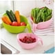 thumbnail image 4 of Rice Wash Sieve Plastic Pink Rice Washer Strainer Multipurpose Drain Basket For Vegetable Fruit, 4 of 5
