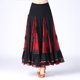 thumbnail image 3 of Gibobby faldas para mujer mujer, media falda de encaje, falda de baile, falda de práctica de salón, falda de rendimiento(Vino, Talla única), 3 of 5