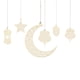 thumbnail image 4 of Colgante Eid Mubarak Festival Fiesta Decoración Suministros Suave No Tóxico Decoración Del Hogar Para Puertas Ventanas Serendint HA043016-03, 4 of 6