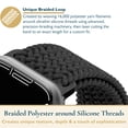 thumbnail image 2 of ComfiTime Apple Watch Band – Stretchy Braided iWatch Sport Band 38mm 40mm 41mm 42mm 44mm 45mm for Men & Women, Breathable Elastic Apple Watch Strap for Series SE 9 8 7 6 5 4 3 2 1, 2 of 12