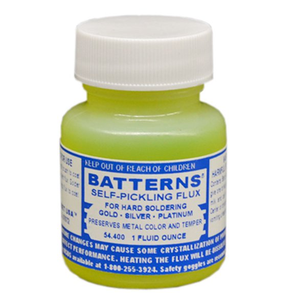 Batterns Self Pickling Flux 1 Oz Jewelry Hard Soldering Gold Silver Platinum