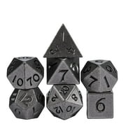 Cusdie Mini Metal DND Dice Set, 7-Die 10MM Metal Polyhedral D&D Dice Setfor DND Dungeons and Dragons TTRPG Role Playing Games