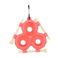 thumbnail image 3 of El soporte de camisetas de pelota de golf contiene 3 bolas de golf bolas de transporte de golf portátiles con clip de carreta para accesorios de golf Rosa, 3 of 8