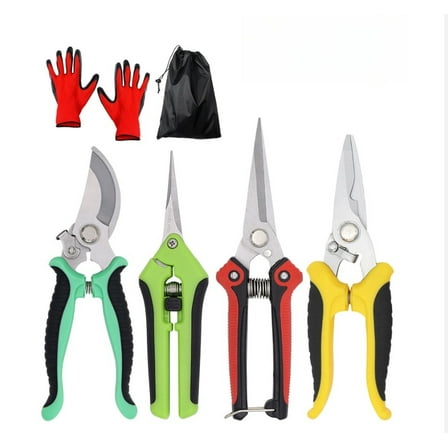 Stainless Steel Blades Garden Pruning Shears 6 Pack Multi-Color Set