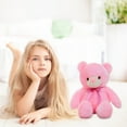 thumbnail image 3 of Cartoon Bear Plush Doll with Colorful LED Light, Soft Stuffed Toy, 3 of 7