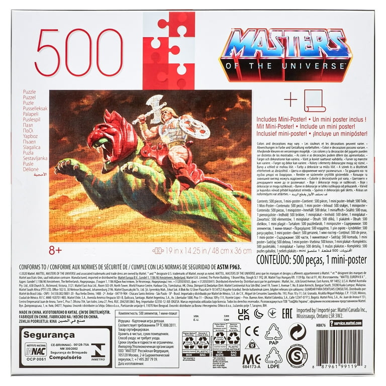 Masters of the Universe Jigsaw Puzzle with 500 Pieces & Mini