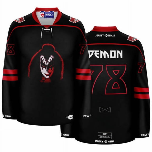 KISS The Solo Albums The Demon Hockey Jersey